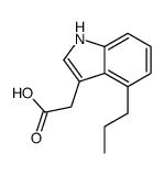 1H-Indole-3-aceticacid,4-propyl-(9CI) Structure