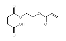 马来酸单[2(1-氧-2-丙烯基)氧乙基]酯结构式