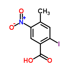 2-Iodo-4-methyl-5-nitrobenzoic acid Structure
