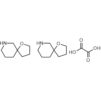 1-氧杂-7-氮杂环螺[4.5]癸烷半草酸盐结构式