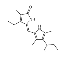 (+)-(S)-3-ethyl-8-(1-methylpropyl)-2,7,9-trimethyl-1,10-dihydro-(1H)-dipyrrin-1-one Structure