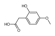 2-(2-hydroxy-4-methoxyphenyl)acetic acid结构式