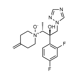 1-((2R,3R)-3-(2,4-二氟苯基)-3-羟基-4-(1H-1,2,4-三唑-1-基)丁-2-基)-4-亚甲基哌啶 1-氧化物 (艾氟康唑杂质)结构式