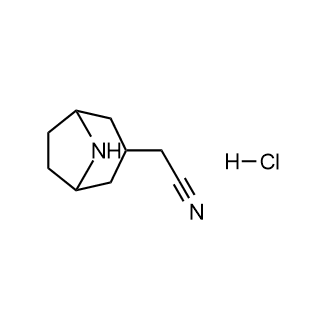 2-(8-氮杂双环[3.2.1]辛-3-基)乙腈盐酸盐结构式