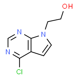 2-(4-CHLORO-7H-PYRROLO[2,3-D]PYRIMIDIN-7-YL)ETHANOL结构式