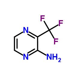 3-(三氟甲基)吡嗪-2-胺结构式