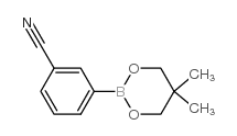 (3-Cyanophenyl)boronic acid, neopentyl glycol ester Structure