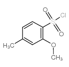 2-甲氧基-4-甲基苯磺酰氯结构式