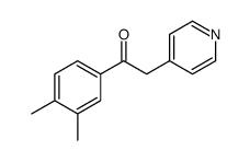 1-(3,4-dimethylphenyl)-2-pyridin-4-ylethanone Structure