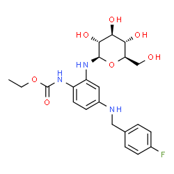 瑞替加滨N-β-D-葡糖苷结构式