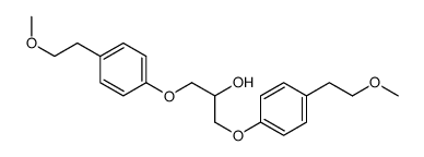 1,3-二[4-(2-甲氧基乙基)苯氧基]-2-丙醇结构式