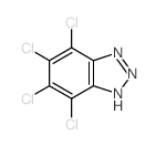 1H-Benzotriazole,4,5,6,7-tetrachloro-结构式