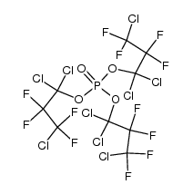 tri(2,2,3,3-tetrafluoro-1,1,3-trichloropropyl) phosphate结构式