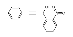 1-(2-nitrophenyl)-3-phenyl-2-propyn-1-ol结构式