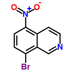 5-硝基-8-溴异喹啉结构式
