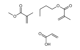 butyl 2-methylprop-2-enoate,methyl 2-methylprop-2-enoate,prop-2-enoic acid Structure