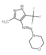 N-[[3-methyl-5-(trifluoromethyl)pyrazol-4-ylidene]amino]morpholin-4-amine structure