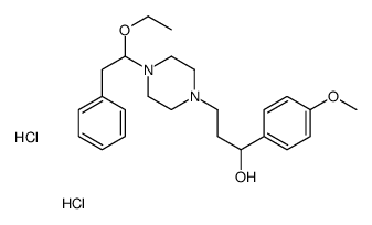 3-[4-(1-ethoxy-2-phenylethyl)piperazin-1-yl]-1-(4-methoxyphenyl)propan-1-ol,dihydrochloride Structure