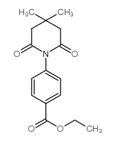 4-(4,4-二甲基-2,6-二氧代哌啶子基)-苯甲酸乙酯结构式
