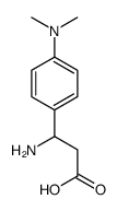 3-氨基-3-(4-二甲基氨基苯基)-丙酸结构式