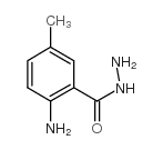 2-氨基-5-甲基苯-1-碳酰肼结构式