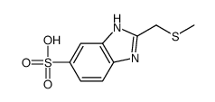 2-[(methylthio)methyl]-1H-benzimidazole-5-sulphonic acid Structure