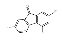 9H-Fluoren-9-one,2,4,7-trifluoro- Structure