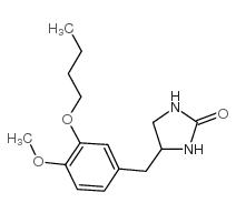 4-(3-丁氧基-4-甲氧基苯基)咪唑啶-2-酮结构式