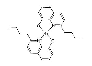 Tin, bis(2-butyl-8-quinolinolato)- structure