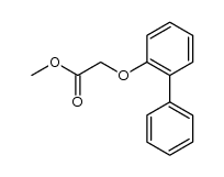 methyl 2-(biphenyl-2-yloxy)acetate结构式