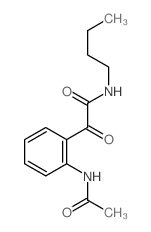 N-[2-(butylcarbamoylformyl)phenyl]acetamide结构式