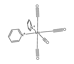cis-{molybdenum(0)(carbonyl)4(pyridine)2} Structure