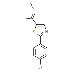 1-[2-(4-CHLOROPHENYL)-1,3-THIAZOL-5-YL]-1-ETHANONE OXIME Structure