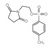 2,5-Pyrrolidinedione,1-[2-[[(4-methylphenyl)sulfonyl]oxy]ethyl]-结构式