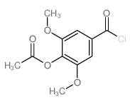 Benzoyl chloride,4-(acetyloxy)-3,5-dimethoxy- Structure