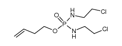 O-(but-3-enyl) N,N'-bis(2-chloroethyl)phosphorodiamidate结构式