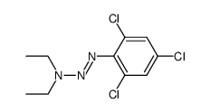 3,3-diethyl-1-(2,4,6-trichlorophenyl)triaz-1-ene结构式