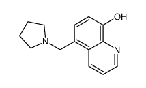 5-(吡咯烷基-1-甲基)喹啉-8-醇结构式