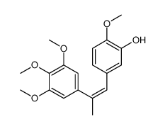 2-methoxy-5-[2-(3,4,5-trimethoxyphenyl)prop-1-enyl]phenol Structure