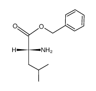 (R)-2-amino-4-methyl-pentanoic acid benzyl ester结构式