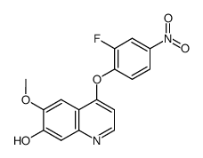 4-(2-氟-4-硝基苯氧基)-6-甲氧基-7-羟基喹啉结构式