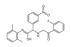 N-(2,6-dimethylphenyl)-2-[[2-(2-fluorophenyl)-2-oxoethyl]amino]-2-(3-nitrophenyl)acetamide Structure
