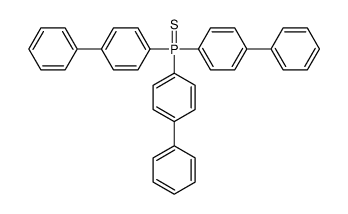 tris(4-phenylphenyl)-sulfanylidene-λ5-phosphane Structure