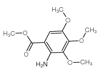 3,4,5-三甲氧基氨基苯甲酸甲酯结构式