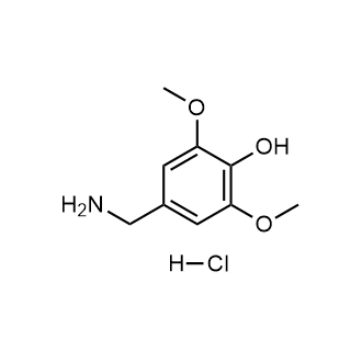 4-(氨基甲基)-2,6-二甲氧基苯酚盐酸盐结构式