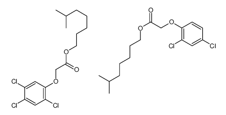 6-methylheptyl 2-(2,4-dichlorophenoxy)acetate,6-methylheptyl 2-(2,4,5-trichlorophenoxy)acetate Structure