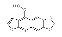 1,3-Dioxolo[4,5-g]furo[2,3-b]quinoline,9-methoxy- Structure