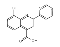 8-氯-2-吡啶-2-基喹啉-4-羧酸结构式