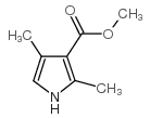 2,4-二甲基-1H-吡咯-3-羧酸甲酯结构式