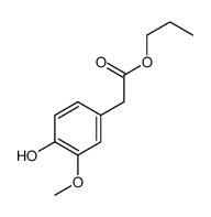 propyl 2-(4-hydroxy-3-methoxyphenyl)acetate Structure